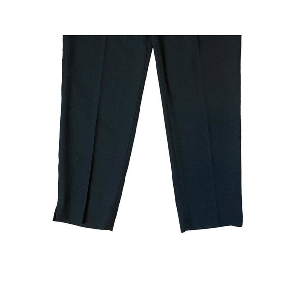 Nygard Collection Black Dress Pants High Rise Tapered Leg Satin Waist Women’s 14 - Picture 5 of 10